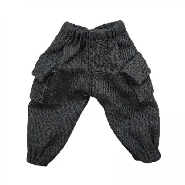 

2x1/18 Scale Casual Pants 3.75 inch Mini Action Figure Doll for Action Figures black