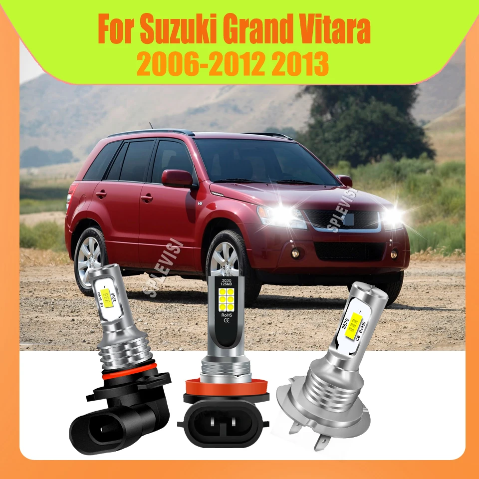 

9-16v Car Auto Headlamp 9005 H7 H11 High Low Beam Foglamp For Suzuki Grand Vitara 2006 2007 2008 2009 2010 2011 2012 2013