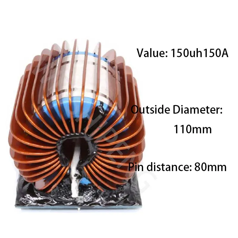 150uh150A High Current Inductor with Flat Copper Wire For Voltage Up-Down Inverter And Grid Side Photovoltaic