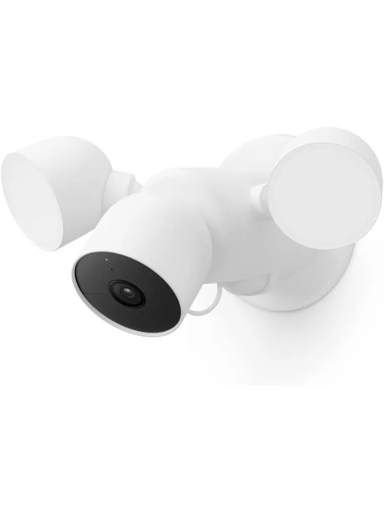 

Nest Cam with Floodlight - Outdoor Camera - Floodlight Security Camera, White, 1 Count (Pack of 1)