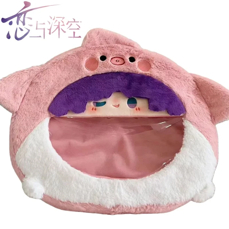 

Новый рюкзак «Любовь и глубокий космический» с рисунком Rafayel Itabag, товары в стиле аниме, праздничный подарок, большая вместимость для хранения значков