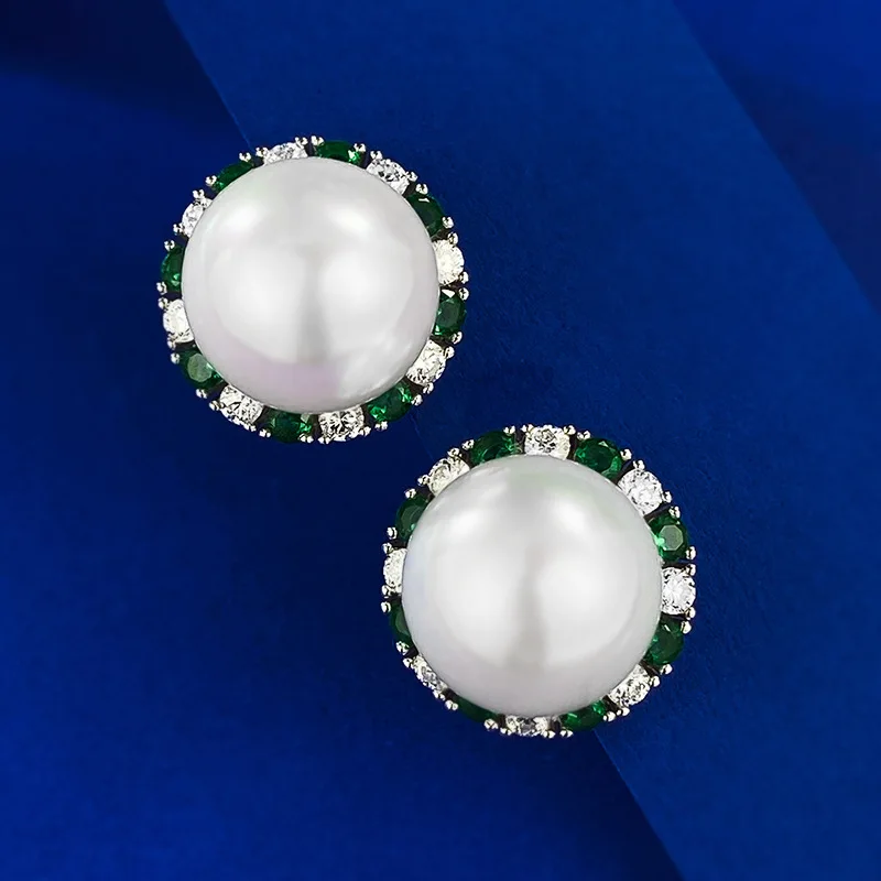 

Женские серьги-бусины 2024 дюйма, 12 мм, серебряные серьги в Европейском стиле, красивые серьги, серьги-клипсы, лидер продаж