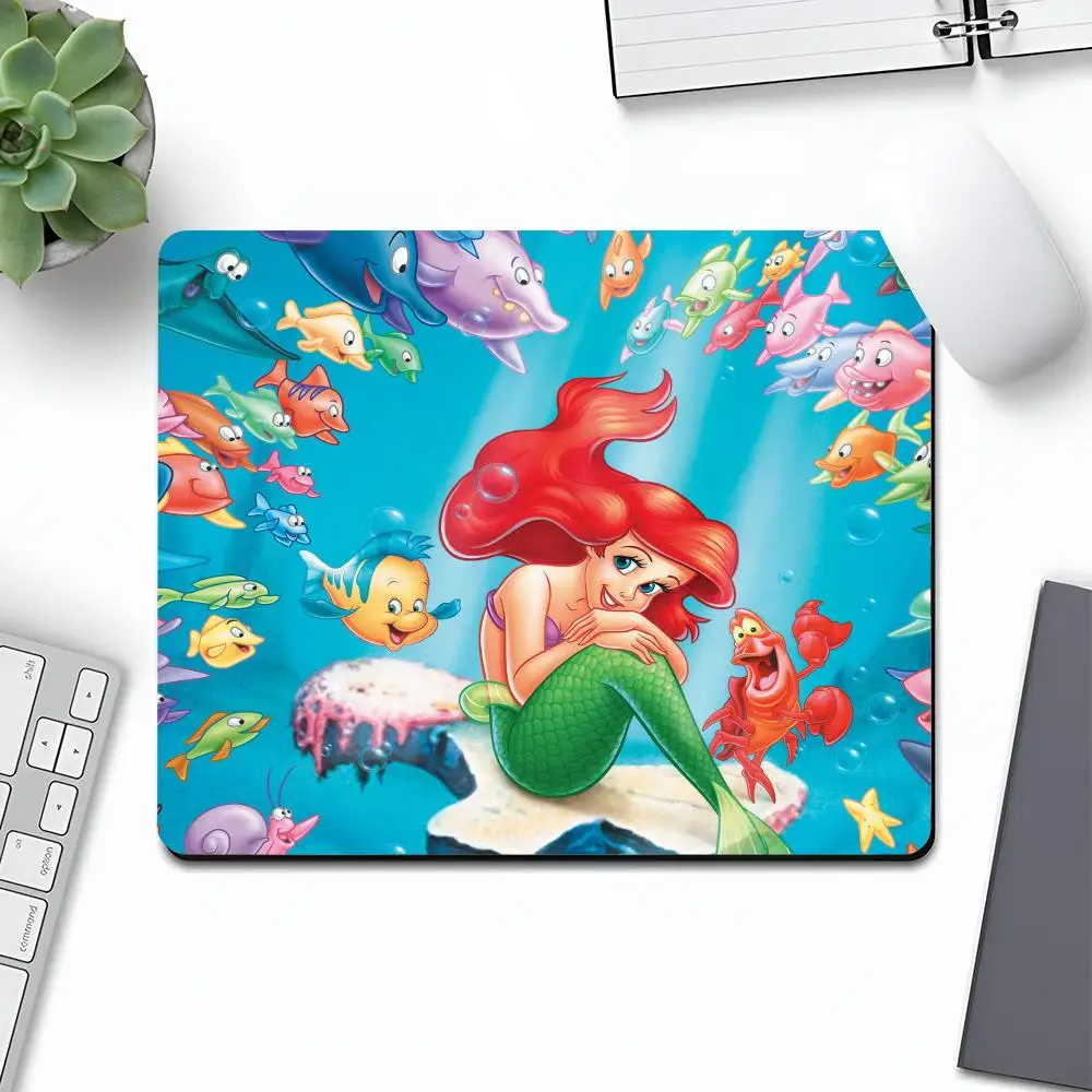 The Little Mermaid Mouse Pad Art Gaming Gamer Small Rubber Locking Edge INS Large Computer MousePad Laptop Desk Pad