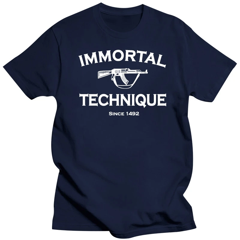 Immortal Technique American Alternative Hip-Hop Men's T-Shirt 100% Cotton