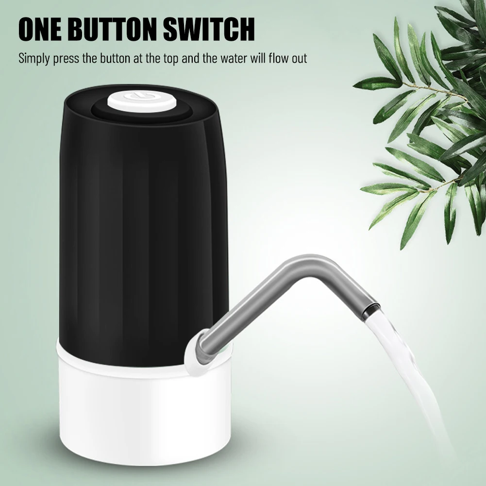 Intelligente wiederaufladbare automatische elektrische Wasserpumpe für Gallonen-Wasserspender, geräuschlose Wasserflaschenpumpe mit großem Eimer