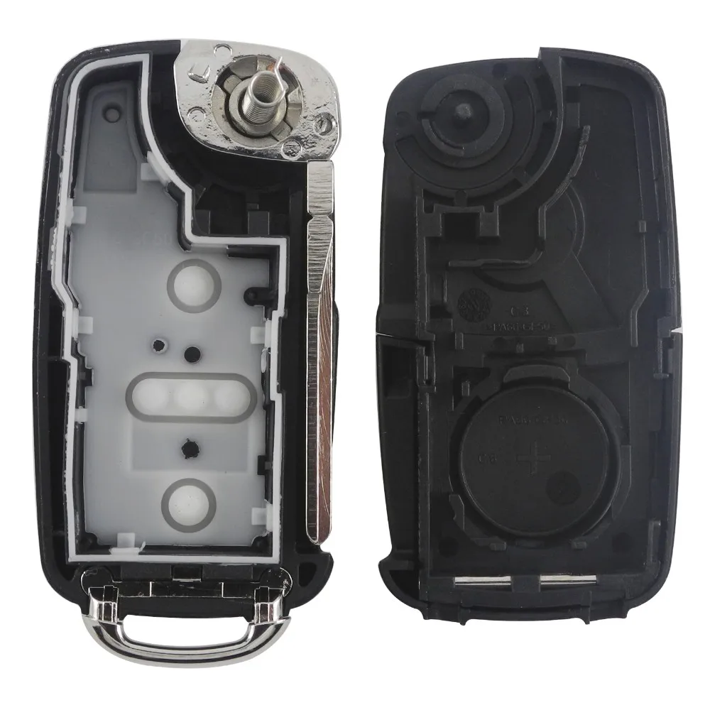 2/3/4 pulsanti chiave per auto custodia a guscio remoto Fob per VW Volkswagen Skoda Octavia Golf Mk6 Tiguan Polo Passat CC SEAT sostituire e logo