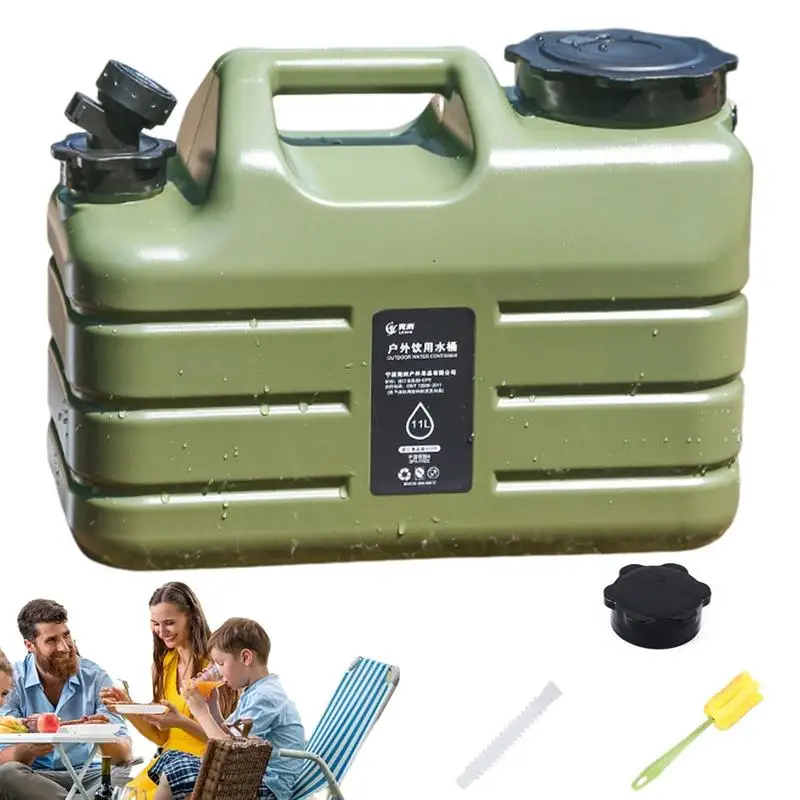 Water Storage Tank Wide Mouth Camping Water Tank Portable Water Jug Large Capacity Camp Water Jug Water Camping Container For