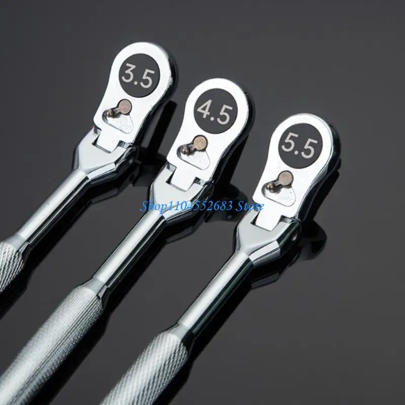 

Y6GD Mini Ratchet Wrench Adjustable Quick Spanner Tool Screwdriver Socket Wrench