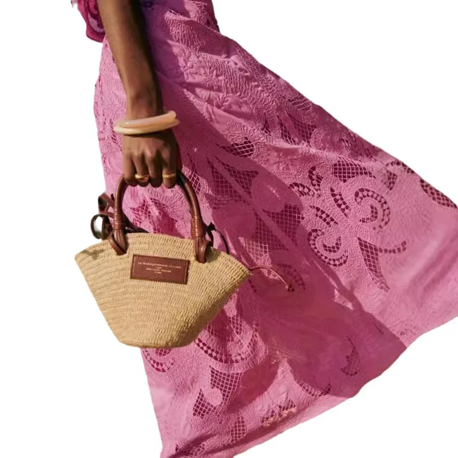 2024 تنورة جديدة بدون أكمام جيب مكونة من قطعتين INS مجموعة عطلة فضفاضة غير رسمية #5