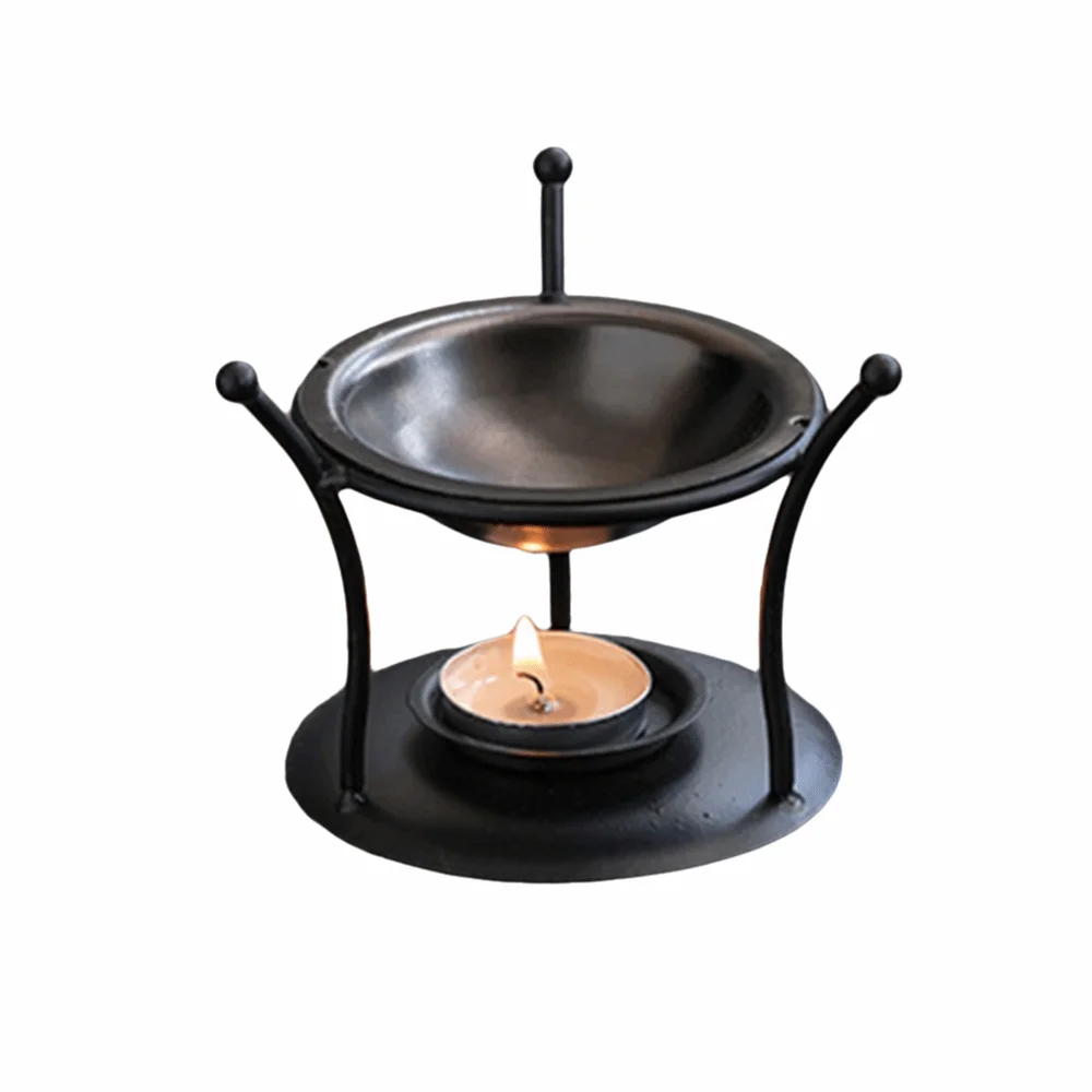 Creative Essential Oil Warmer Portable Polygon Metal Incense Burner Decorative Candle Holder Aromatherapy Burner Bedroom Use