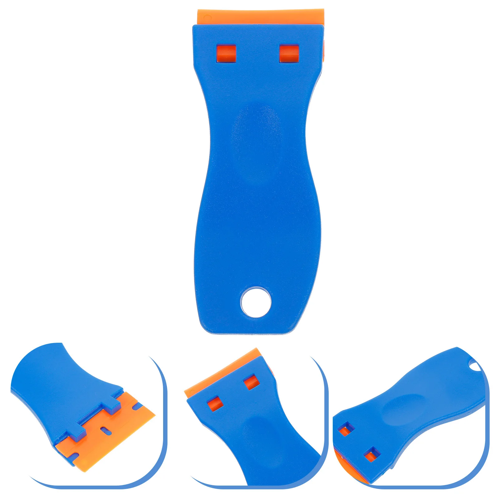 

Пластиковый скребок-резак с прочным лезвием для безопасного удаления наклеек, клея, декоративных элементов и этикеток