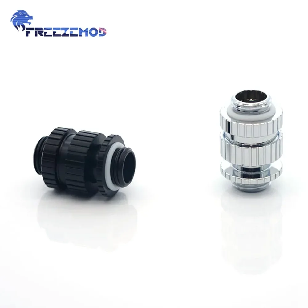 FREEZEMOD Double Male Retractable 16-22mm Extender  Adjustable Adapter Male-Male Extension Fitting G1/4 Thread BSSJT-16