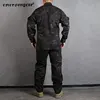 Emersongear 필드 전술 셔츠 바지, R6 유니폼 세트, BDU 훈련 공격복, 전투 의무 카고 바지, 사냥 하이킹 5