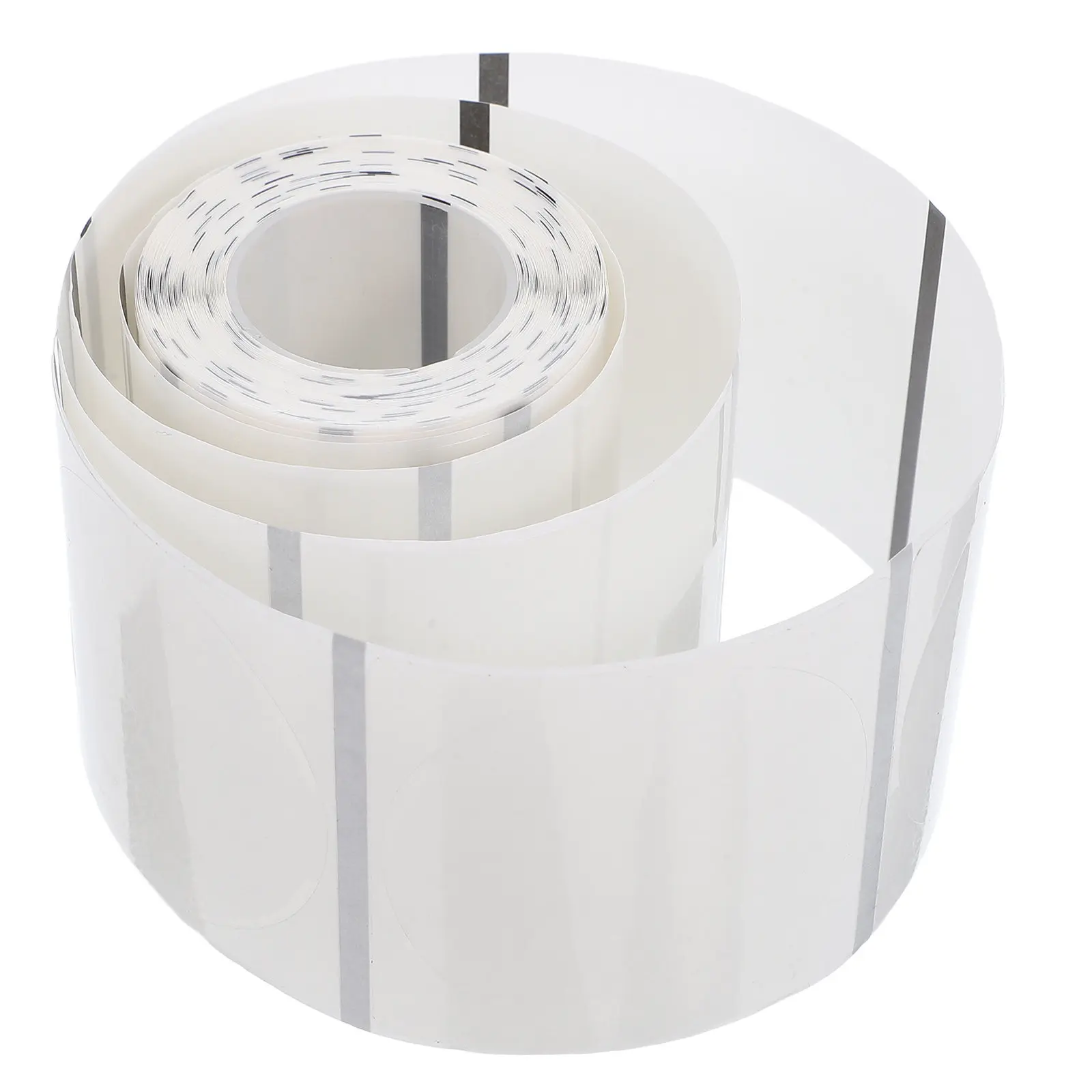 

1 Roll Transparent Round Thermal Printer Labels 50x50mm Clear Self-Adhesive Sticker Paper Tear-Resistant for Mini Portable
