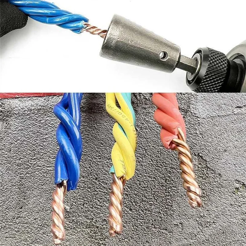 Ferramentas de torção de fio 6mm alça 1.5-6 quadrado 2-6 vias twister fio para drivers de broca elétrica acessórios peças