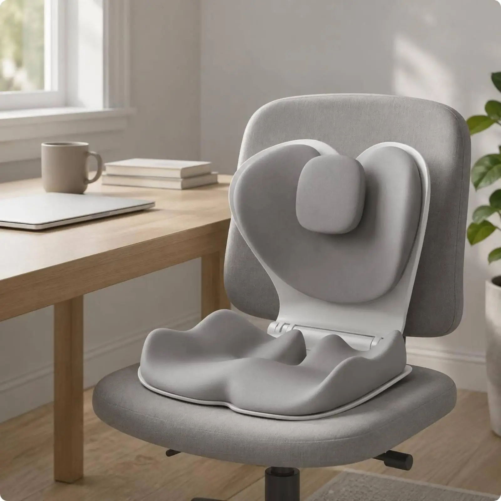 Foldable Seat Cushion Ergonomic Posture Support Cushion Comfort Accessory