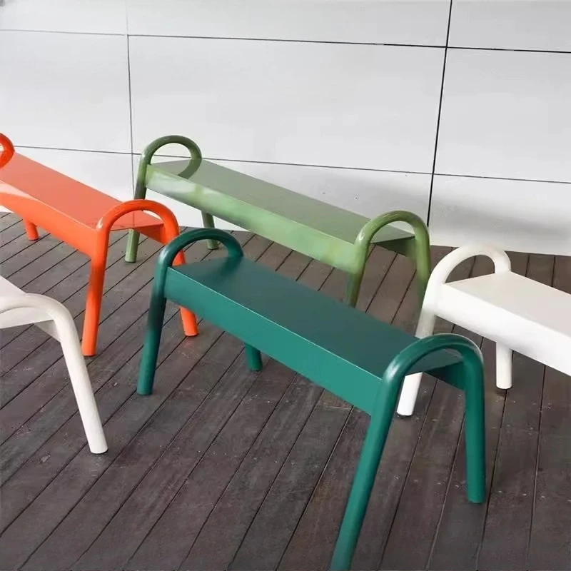 Park benches, benches Internet celebrities Milk tea