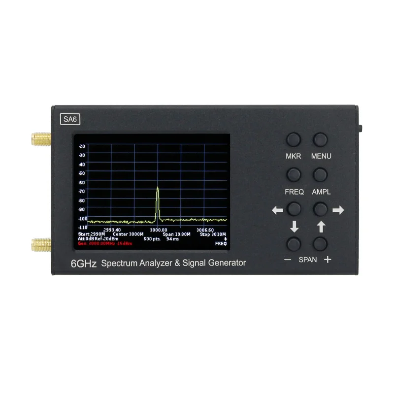 Draagbare Sa6 Spectrum Analyzer Signaalgenerator Ht6 Log Periodieke Antenne 0.6-10Ghz Emc Antenne Voor 2G 3G 4G Lte