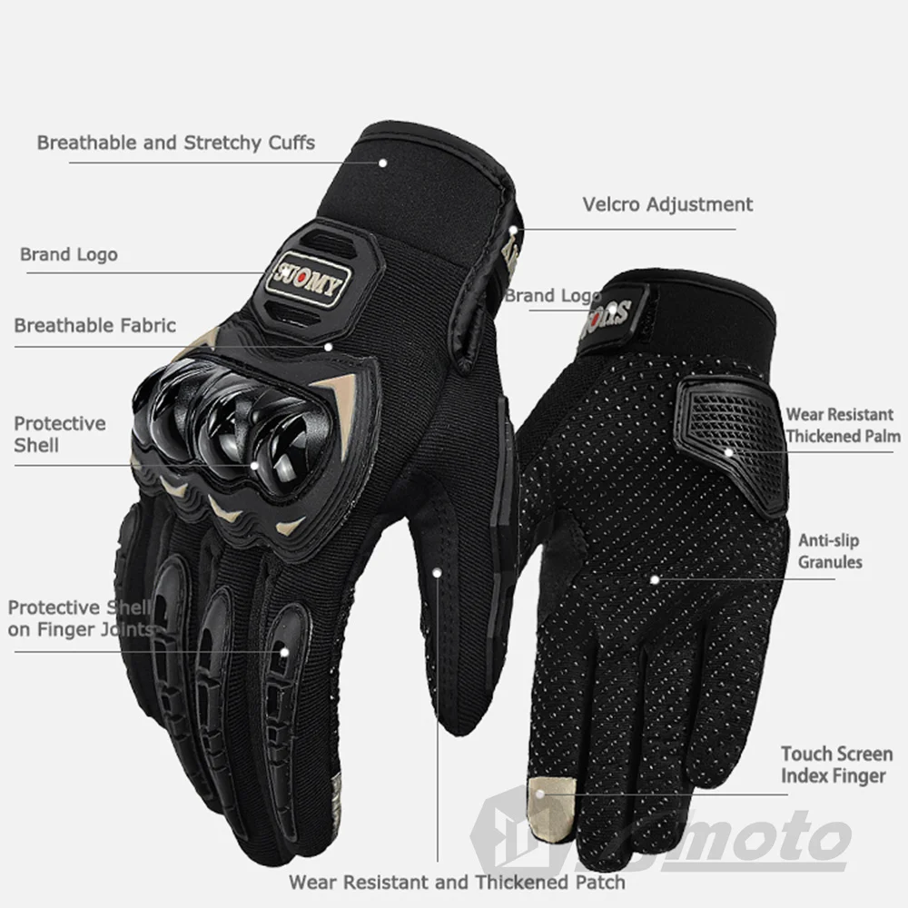 Brand New Suomy Summer Mesh Motorcycle Gloves Men Women Breathable Motocross  Motorbike Moto Racing Gloves Touch Screen Guantes