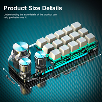 15 Key 3 Knob Programming Custom Macro 2.4G/BT RGB Keyboard With Bluetooth Layer Function For Gaming/Photoshop Hot Swappable
