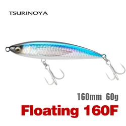 TSURINOYA 160F Saltwater Fishing Lure Topwater Pencil CRIUS 160mm 60g Trolling Stick Bait For GT Boat Sea water Big Hard Baits