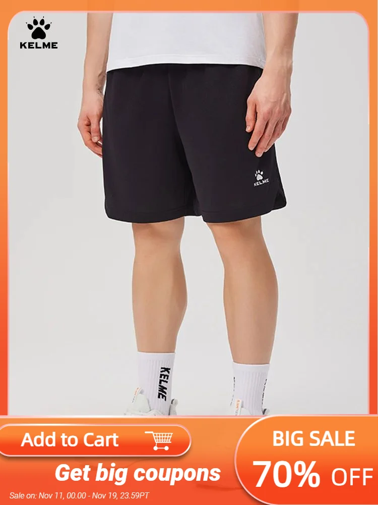 

Kelme Men's Basketball Shorts Summer Breathable Shorts Not Over The Knee Training Knitted Pants Outdoor Football Sports Pants