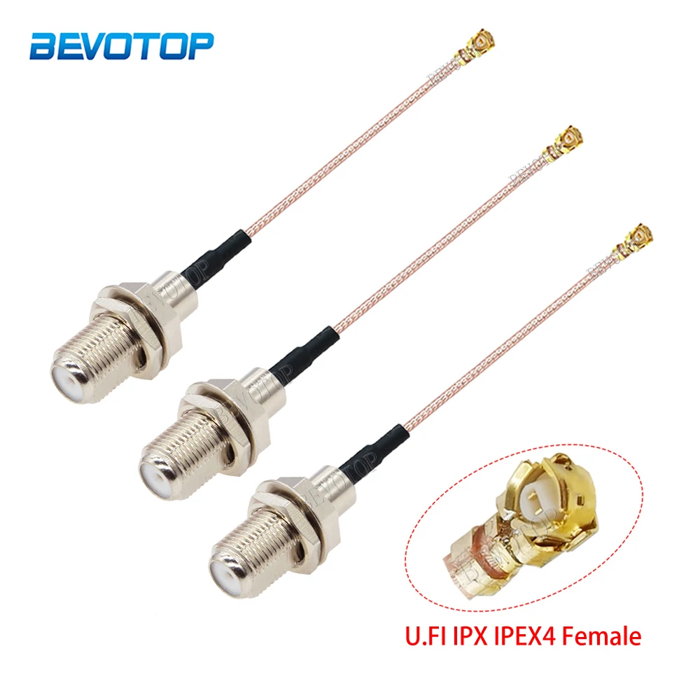 

RG178 F Type Male/Female Connector to uFL/u.FL//-1 Female Jack RF Coaxial Pigtail Cable WIFI 3G Antenna Extension Cord