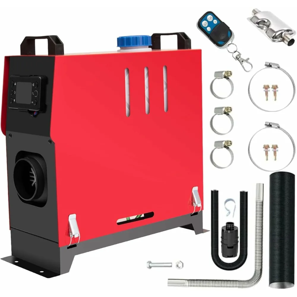 سخان ركن ديزل 5-8 كيلو وات 12 فولت، سخان هواء ديزل 5000-8000 وات، سخان ركن ديزل مع شاشة ترموستات LCD وجهاز تحكم عن بعد