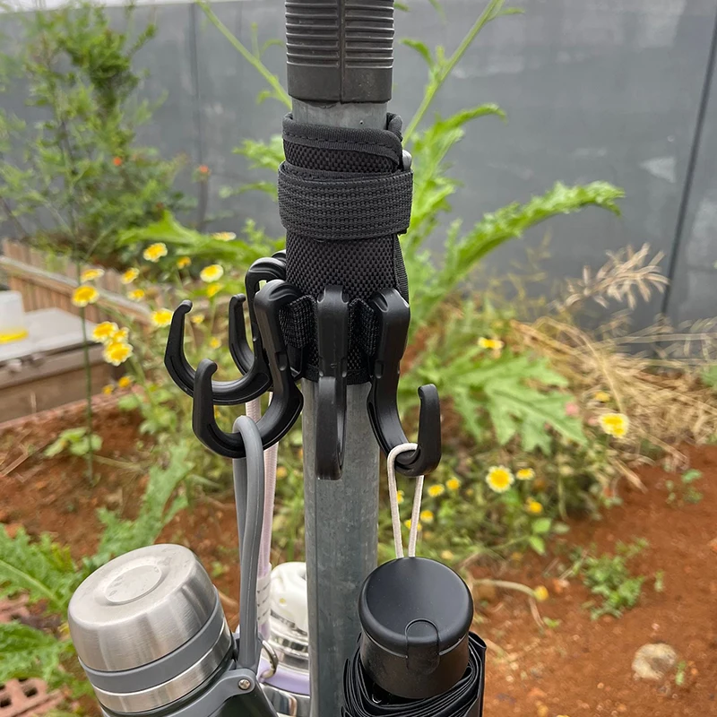 

Durable Beach Umbrella Hanging Hook 6 Hooks Beach Accessories Towels Camera Bags Clothes Hanger Camping Holder Trip Clip