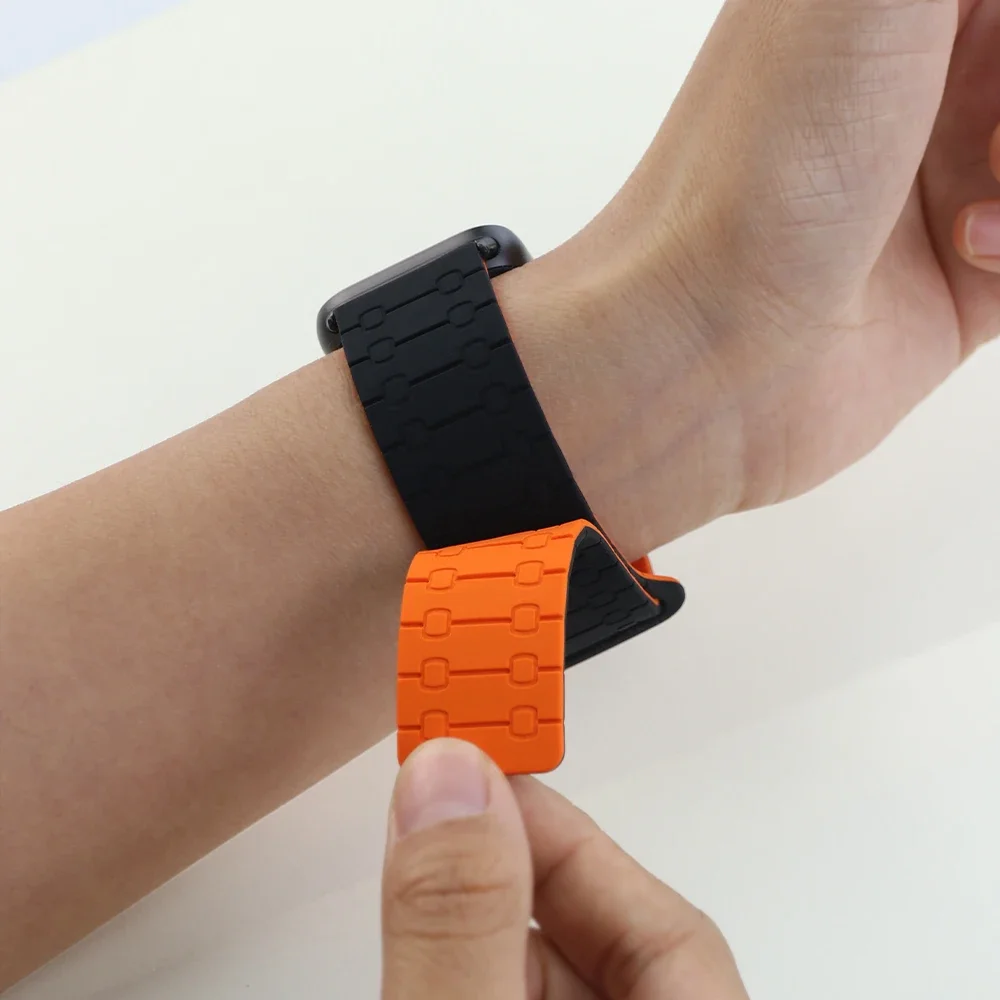 Cinturino in silicone per Redmi Watch 5 4 Correa braccialetto magnetico per Xiaomi Mi Band 8/9pro cinturino da lavoro sostituibile