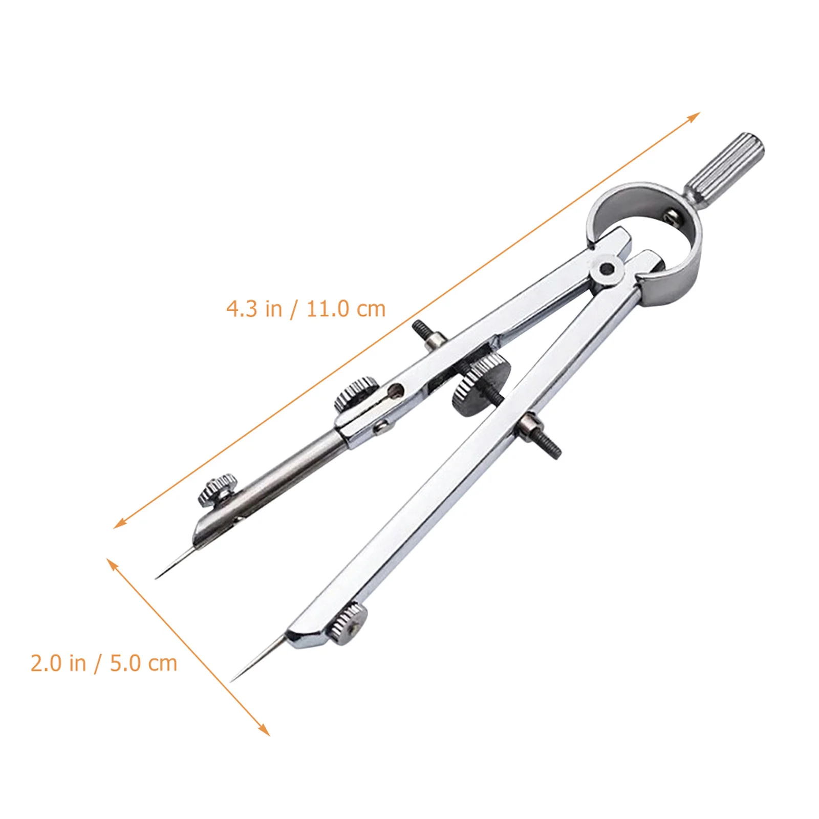 Portable Metal Spring Compass Geometry Drawing Tool for Designers Artists Math Drafting Accurate Smooth Line Work Supply