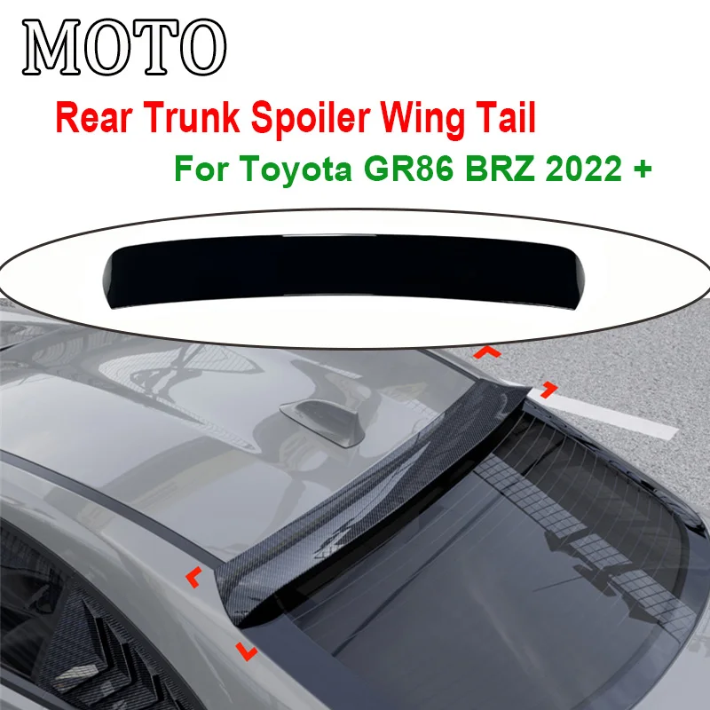 Rear Trunk Spoiler Wing Tail For Toyota GR86 BRZ 2022 + Tail Tailgate Splitter Lip High-performance Styling Air Dam Tuning