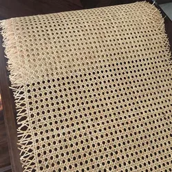 Natural Real Indonesian Rattan Sheet Cane Webbing Roll Home Furniture Chair Table Repair Material Cabinet Warerobe Decoration