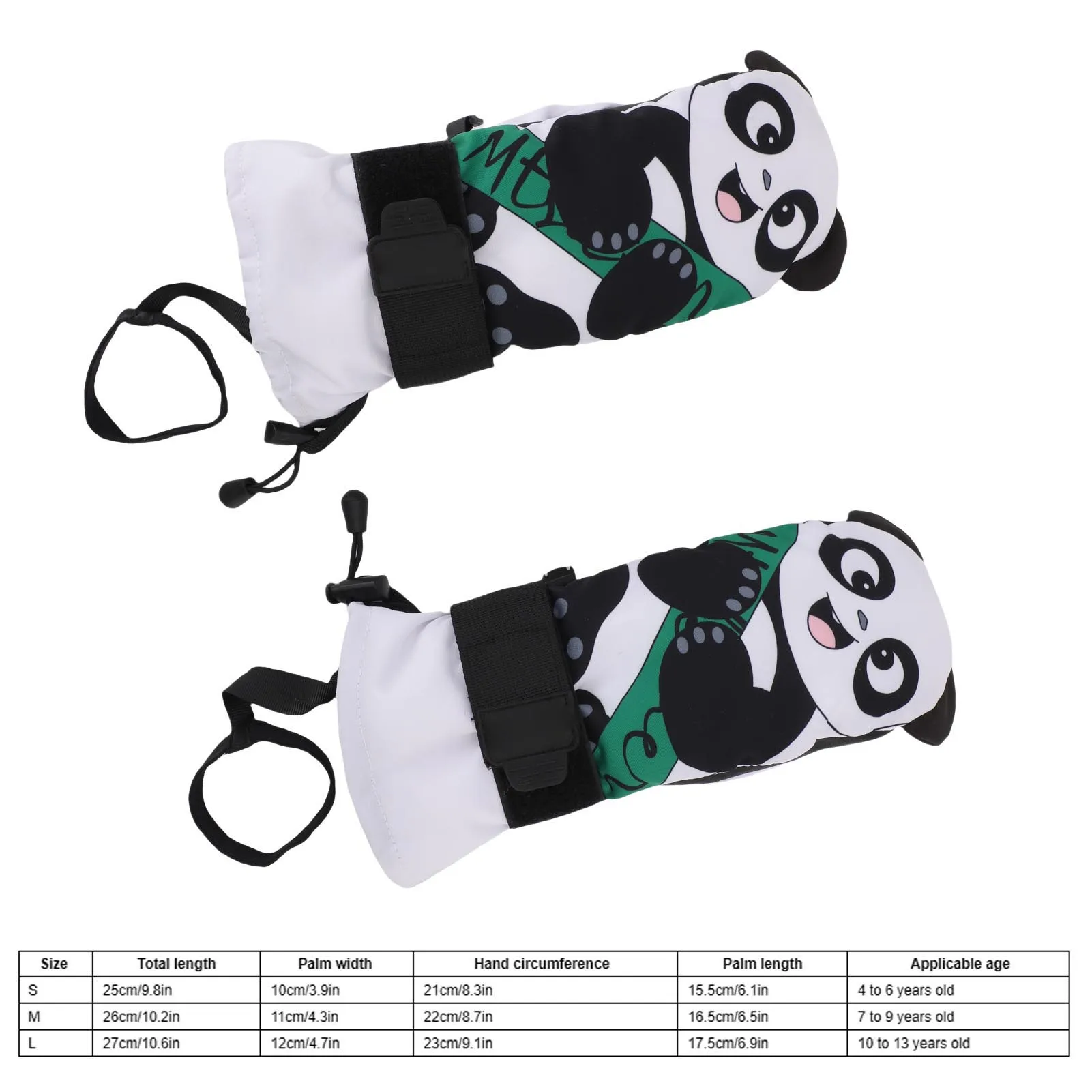 Guantes de Snowboard a prueba de viento, 1 par de guantes de esquí para jóvenes, manoplas antideslizantes para nieve, guantes de Snowboard cálidos a prueba de abrasión y lluvia