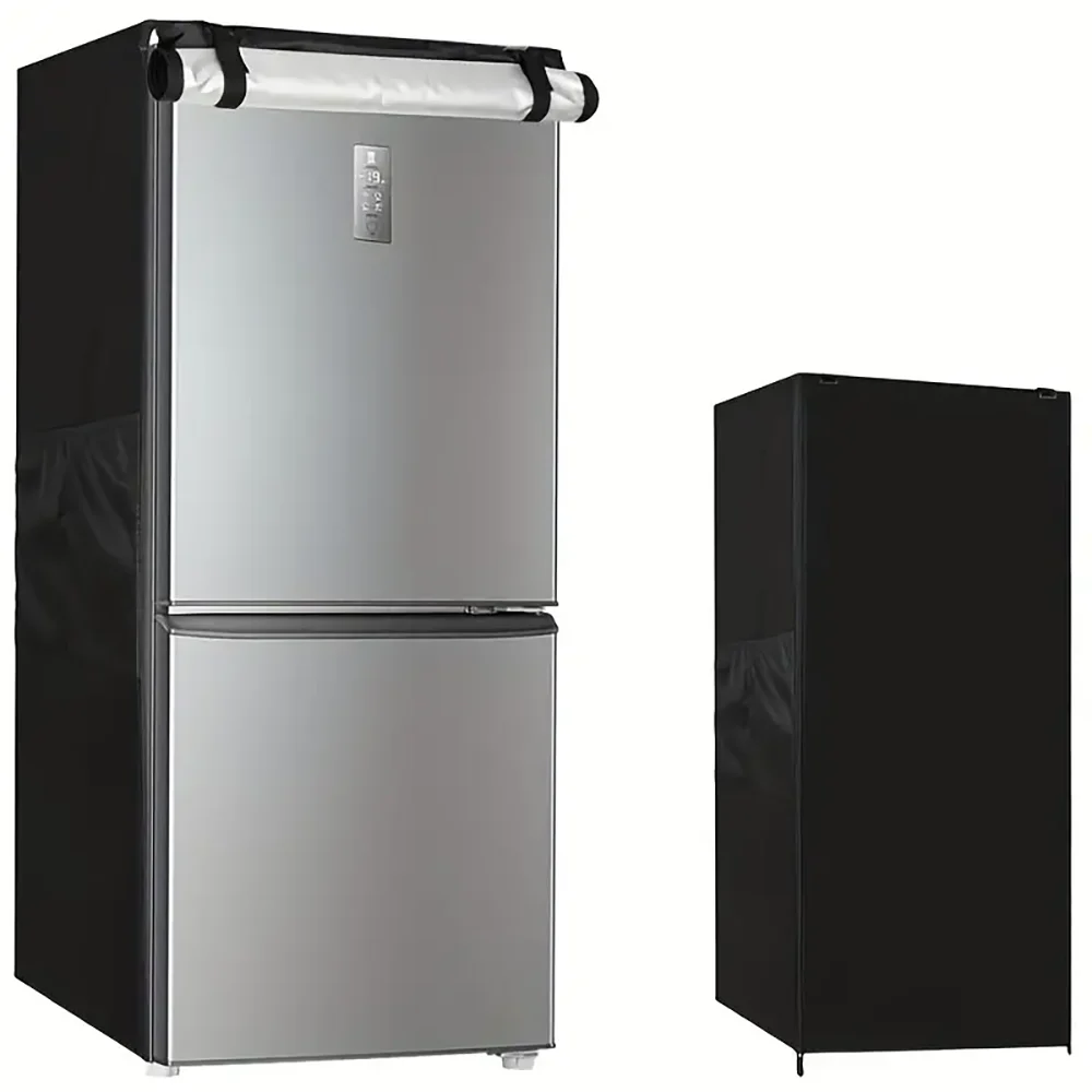 Waterproof Upright Freezer Cover  Dustproof, Sun-Proof, Compact Mini Refrigerator Protector for 5-7.5 Cubic Outdoor Freezers