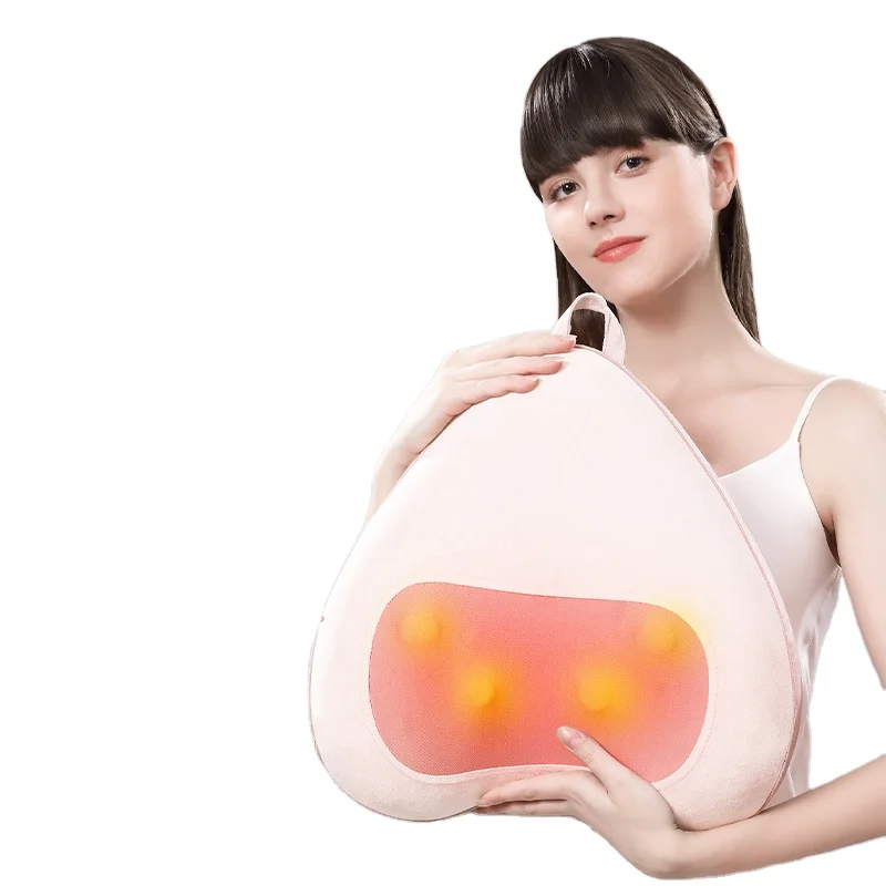 

High Quality Relax Seat Cervical Back Heating Massage Pillow Bed Massage Pillow Shiatsu Neck Head Massager Pillow