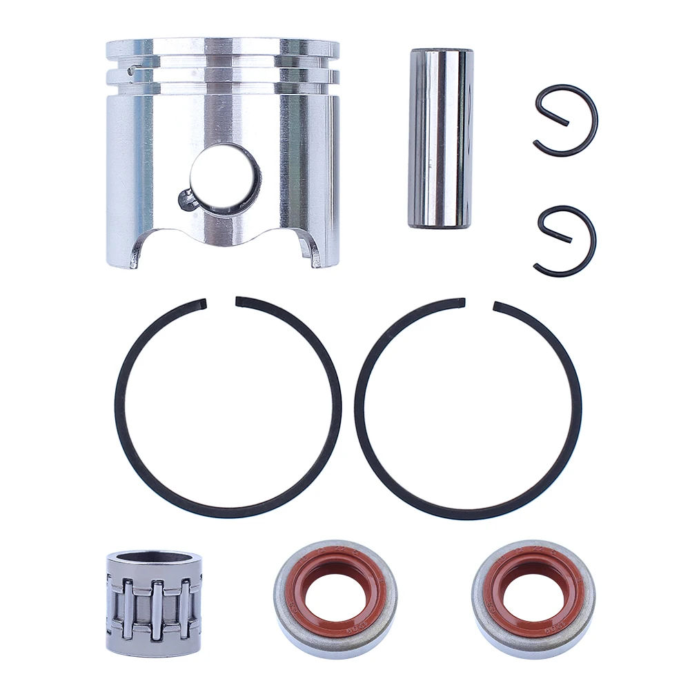 Kit Piston 35mm untuk Stihl FS120 FS 120 w, komponen pemangkas senar jarum, suku cadang segel oli untuk 4134 030 2011