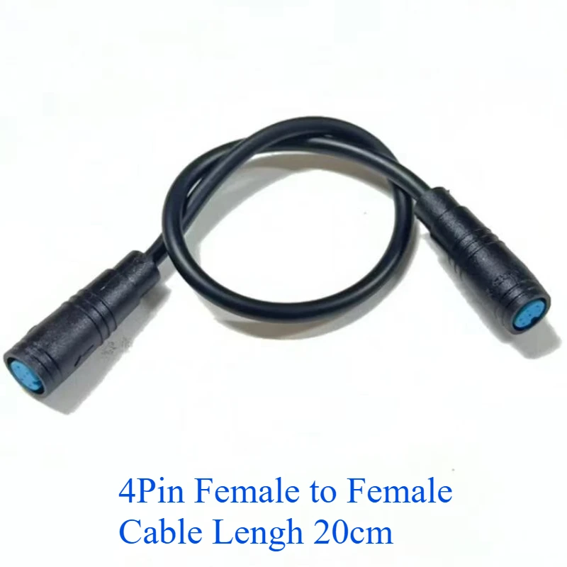 1Pcs M8 2 3 4 5 6 Pin Elektrische Fahrrad Butt Joint Stecker Wasserdicht für Ebike Display Kabel Weiblich männlich Optional Stecker 20CM