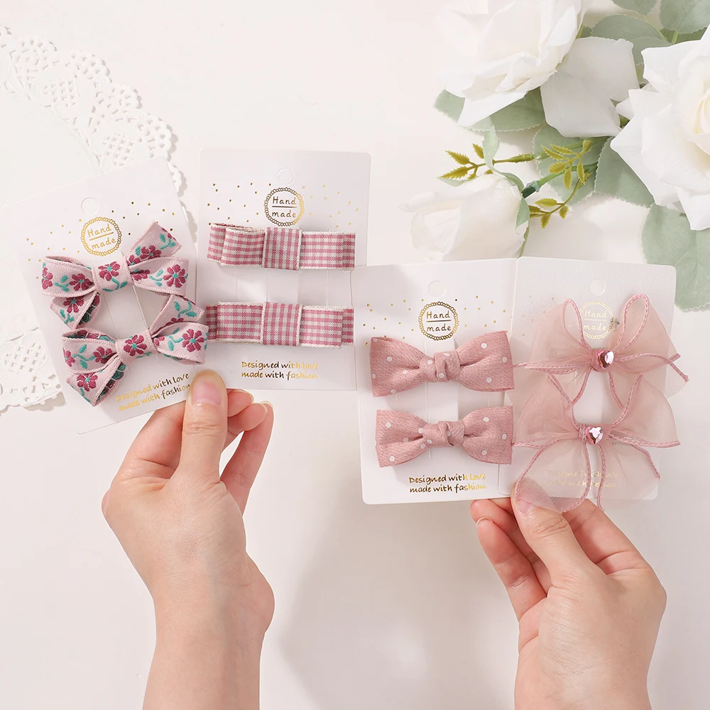 

2 шт., розовая серия Сакура, заколка для волос с бантом, милые заколки для волос в стиле Лолиты с героями мультфильмов, несколько стилей, модные заколки для волос в стиле ретро