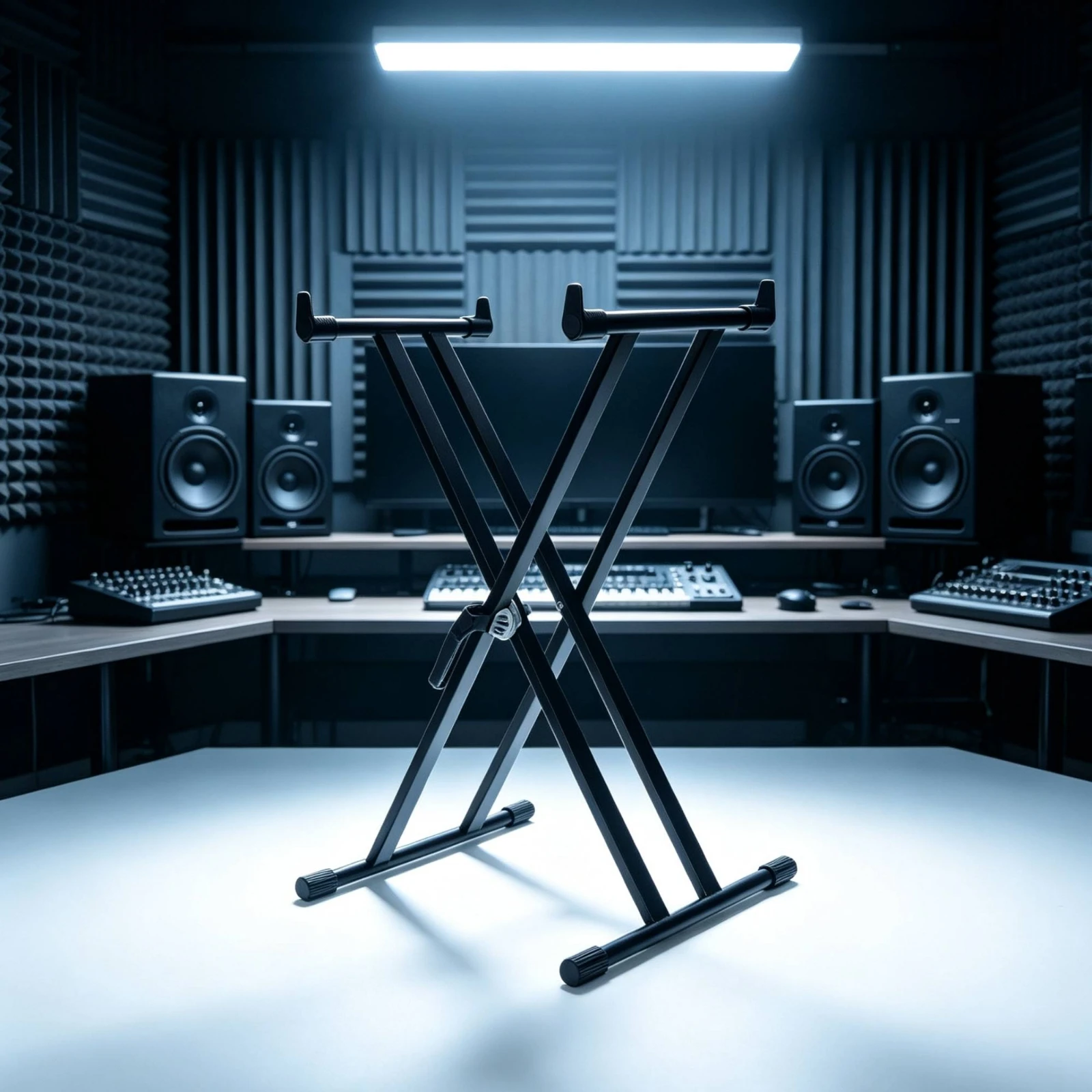 Double-X Keyboard Stand Portable Double X Keyboard Stand Sturdy Long-Lasting for Keyboardists, Home Studio, Stage view 5