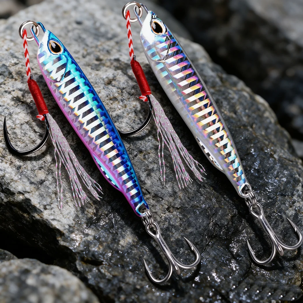 1pc Jig Sea Fishing Lures Metal Jig 7g-60g Long Casting Spinning Wobbler Fishing Lure Artificial Bait Spoon Fishing Tackle