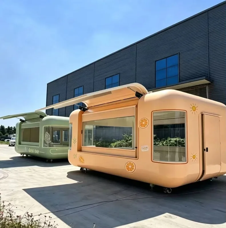 Custom Coffee Food Truck with Full Kitchen Designed for Pizza Taco Bbq Hot Dog Ice Cream Catering Mobile Food Trailer Operations