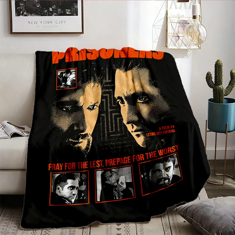 Prisoners Movie Cozy Blanket - Jake Gyllenhaal Hugh Jackman Flannel Throw - Denis Villeneuve Thriller Warm Blanket - Det