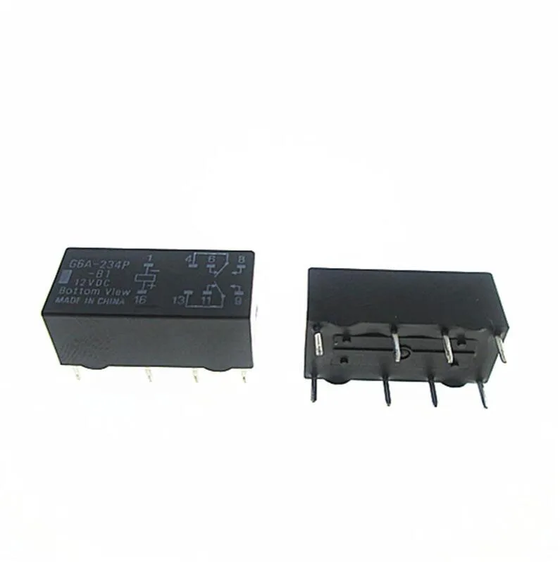 HOT NEW relay G6A-234P-B1 12VDC G6A-234P-B1-12VDC G6A234PB1-12VDC G6A234PB1 G6A-234P G6A 234P DC12V 12V 12VDC DIP8 5PCS/lot