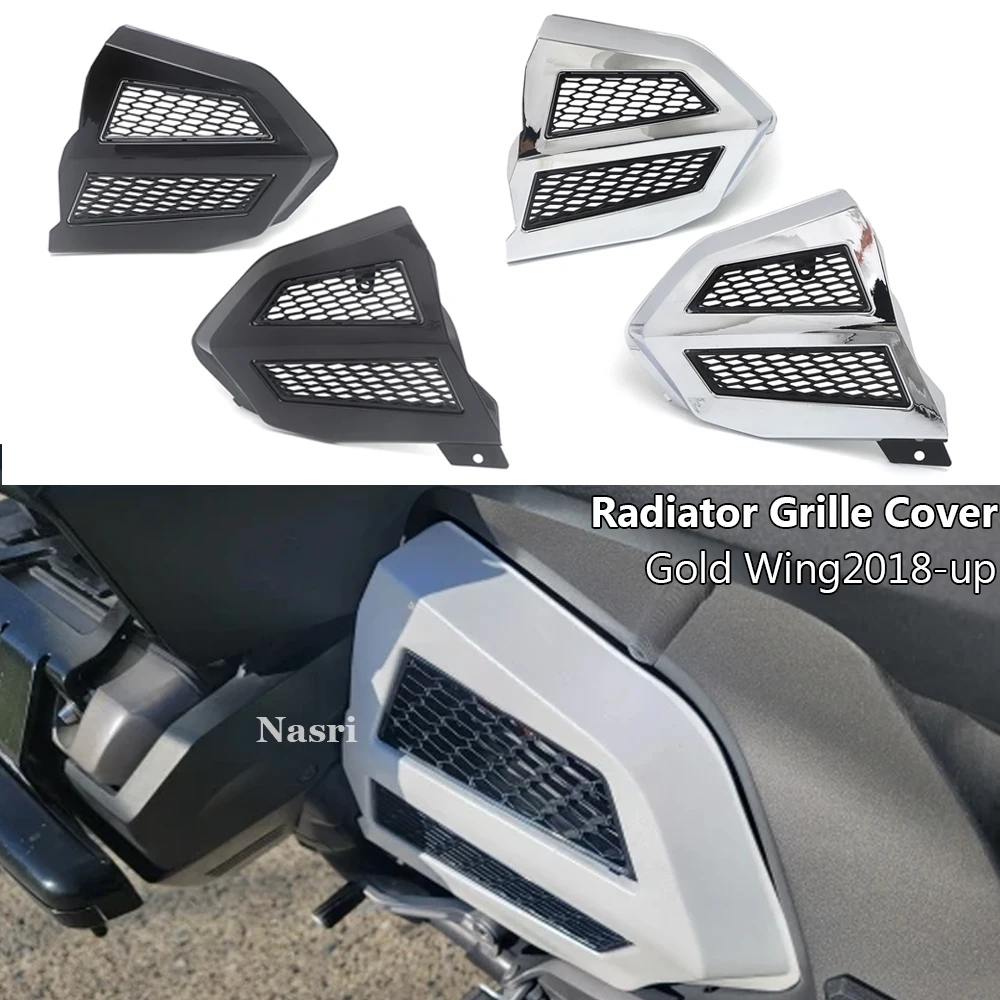 For Honda Goldwing Tour DCT Airbag  F6B GL1800 2018-2023 Fairing Radiator Grille Cover Engine Transmission Cover Chrome or Black