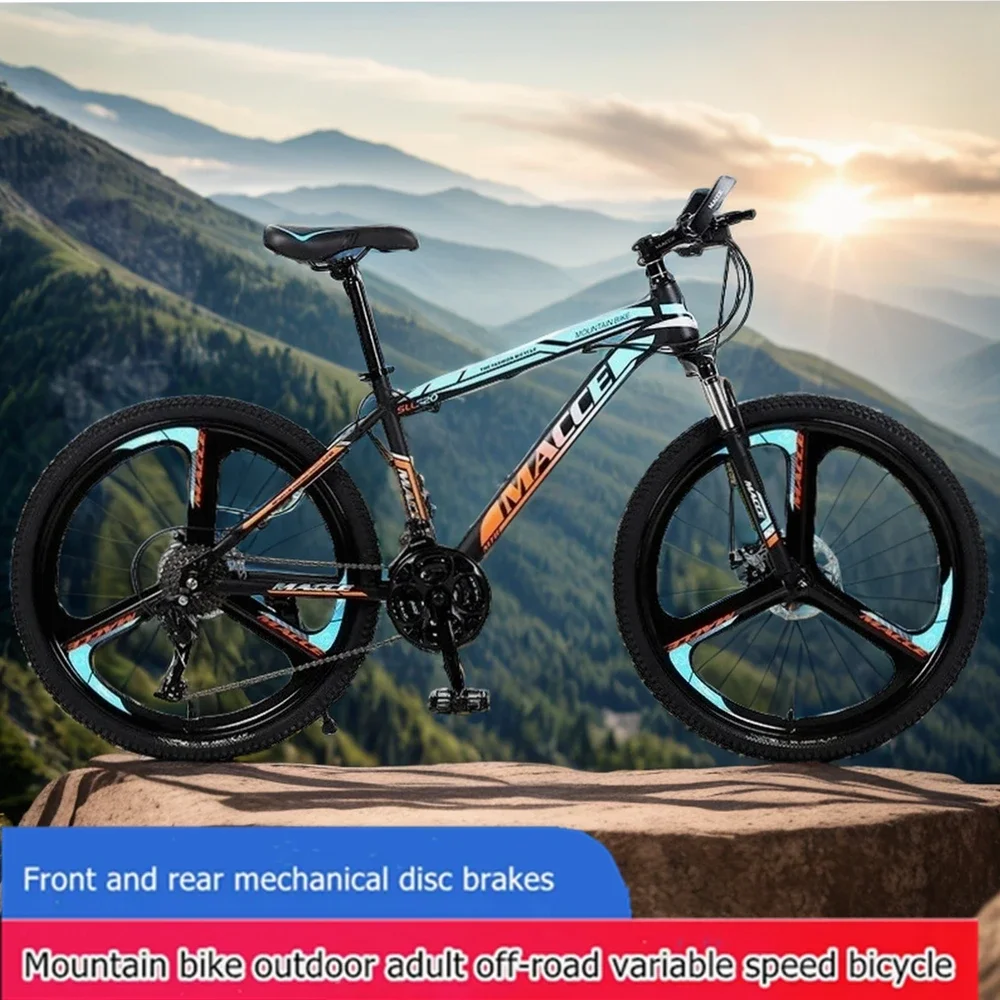 26 inch Mountain Bike Disc Brake Transmission 24 inch MTB Carbon Steel City Bicycle Shock Absorption Cross Country bicicleta