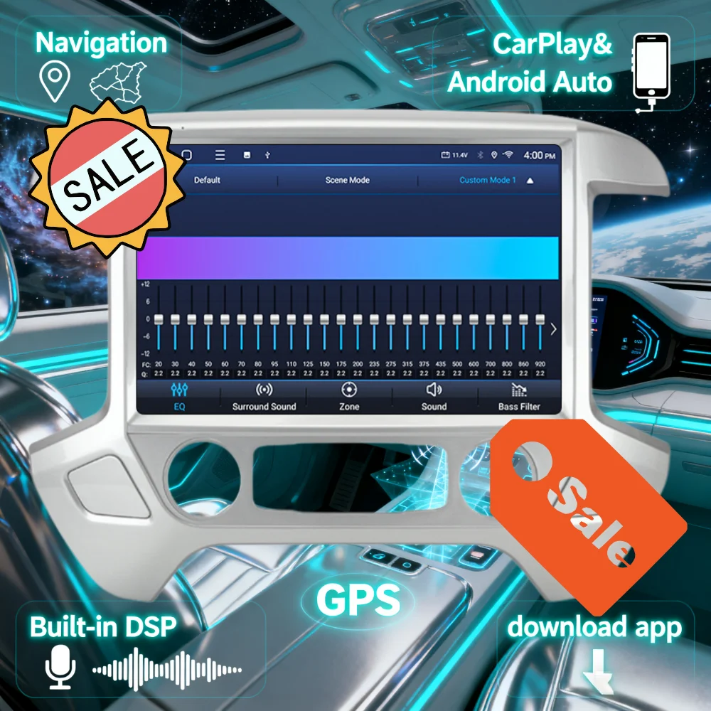 13.1 inch  For Chevrolet Silverado GMC Sierra 2014-2020 Carplay Auto GPS Navi Android  Car Radio Stereo Multimedia Player WiFi 5