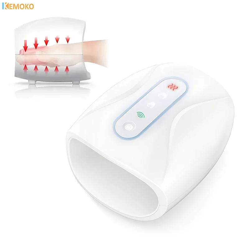 

Hand Massager with Air Compression Heat Electric Cordless Palm Finger Massage Machine for Arthritis Finger Numbness Pain Relieve