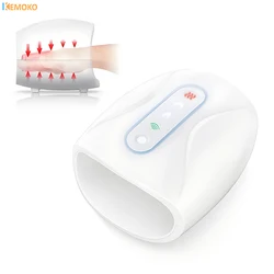 Hand Massager with Air Compression Heat Electric Cordless Palm Finger Massage Machine for Arthritis Finger Numbness Pain Relieve