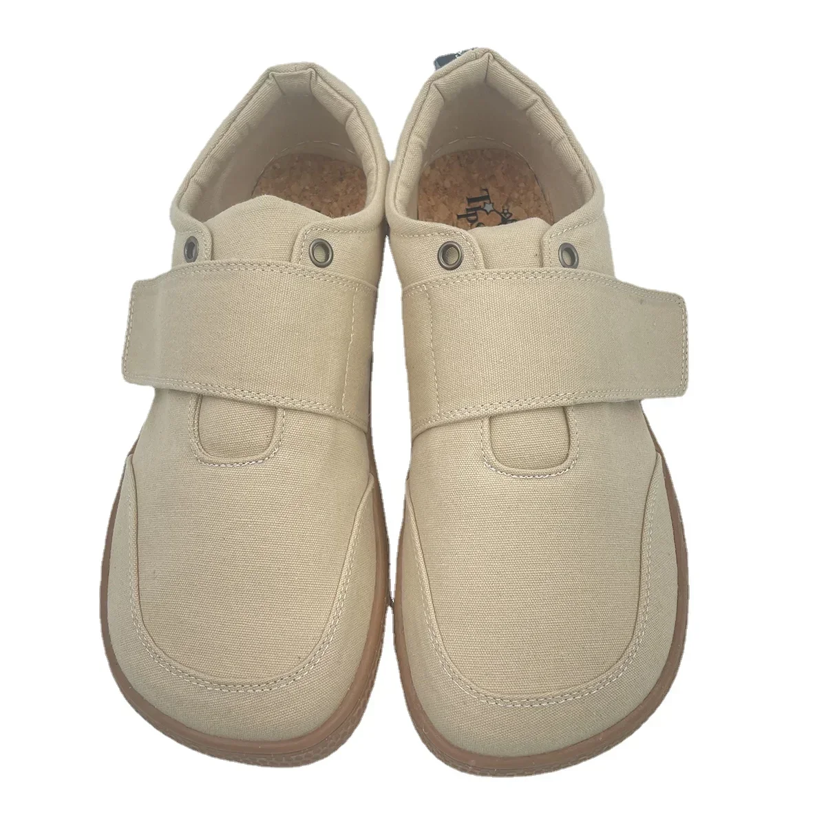 Tipsietoes 2024 Natural 100% Cotton Canvas Barefoot Women with Flat Soft Zero Drop Sole Wider Toe Box Light Weight Minimalist